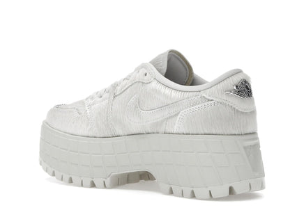 Jordan 1 Low Brooklyn Light Bone Metallic Silver (Women's)