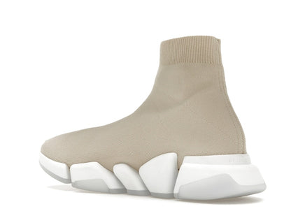Balenciaga Speed 2.0 Recycled Sole Transparent Sole Beige
