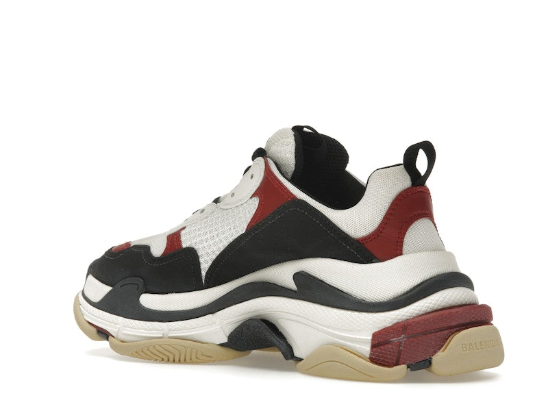 Balenciaga Triple S White Black Crimson