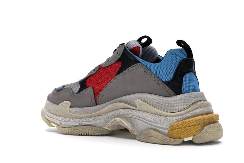 Balenciaga Triple S Grey Red Blue (2018 Reissue)
