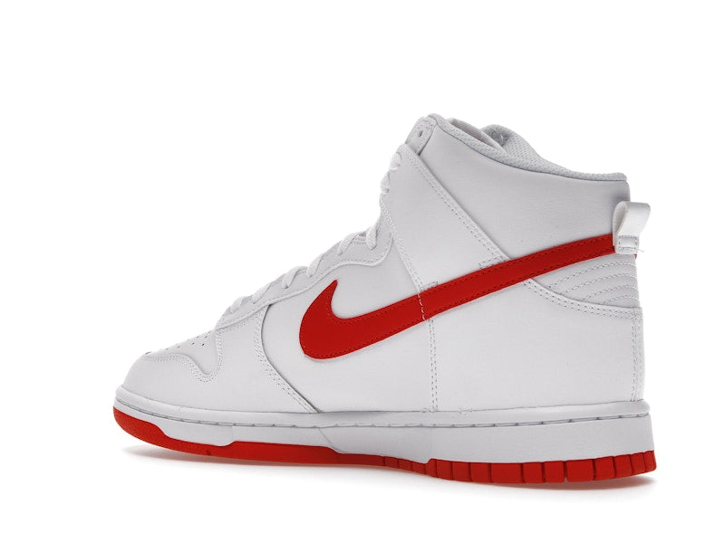 Nike Dunk High White Picante Red
