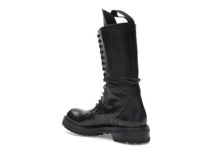 Rick Owens Army Laced Boot Black