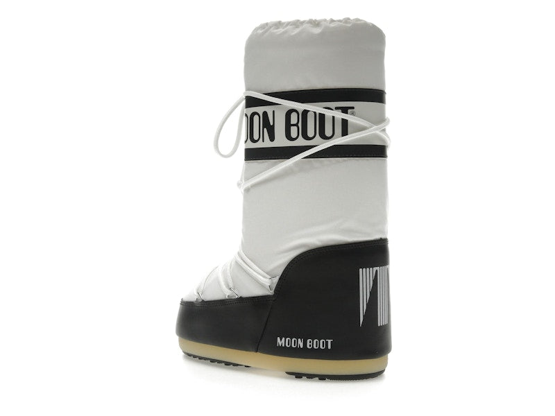 Moon Boot Icon Nylon Boot Black White