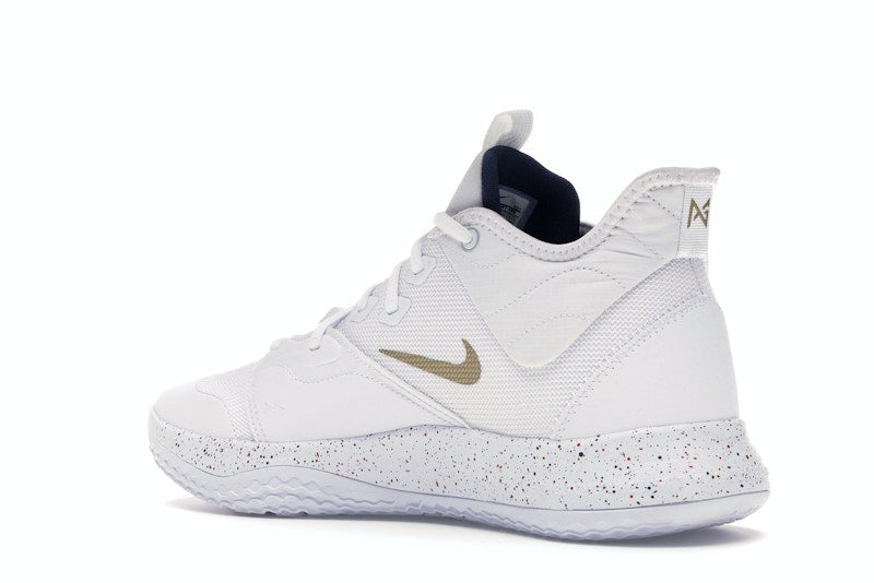 Nike PG 3 White Gold Navy