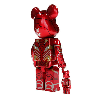 Bearbrick x Marvel Iron Man Mark 50 100% & 400% Set