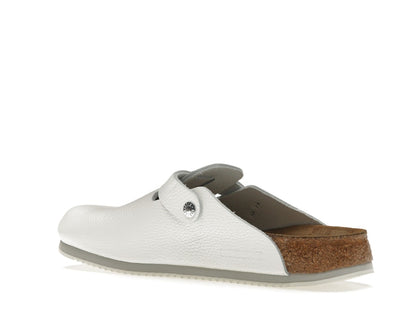 Birkenstock Boston Super Grip Leather White