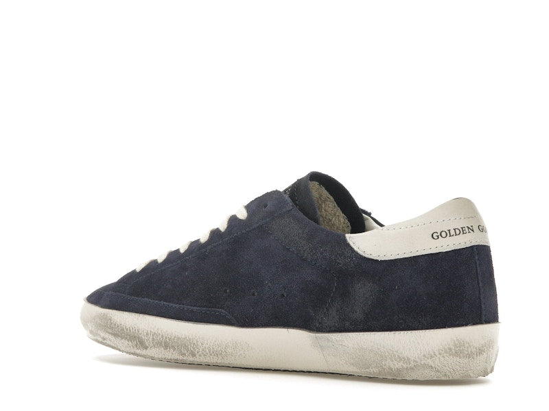 Golden Goose Super-Star Navy Suede White