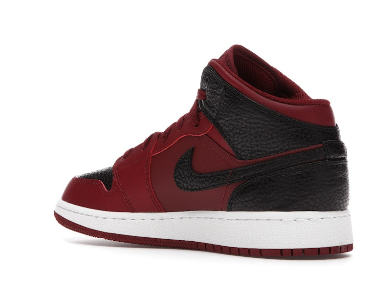 Jordan 1 Mid Team Red Black White (GS)