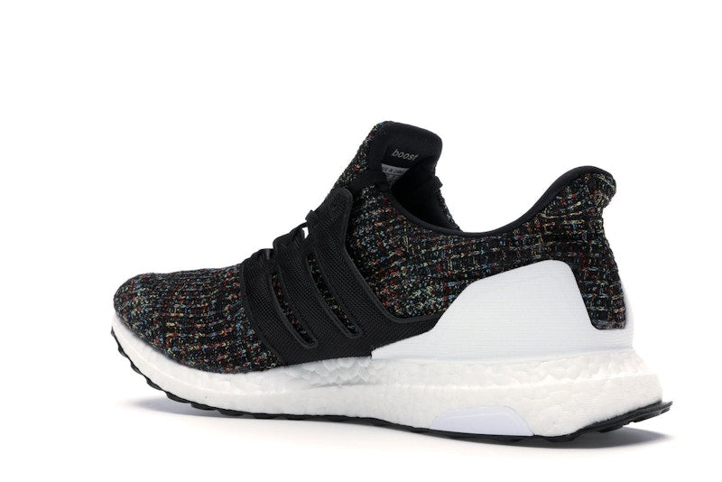 adidas Ultra Boost 4.0 Black Multi-Color White Heel Cage