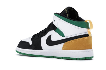 Jordan 1 Mid SE White Laser Orange Lucky Green (PS)
