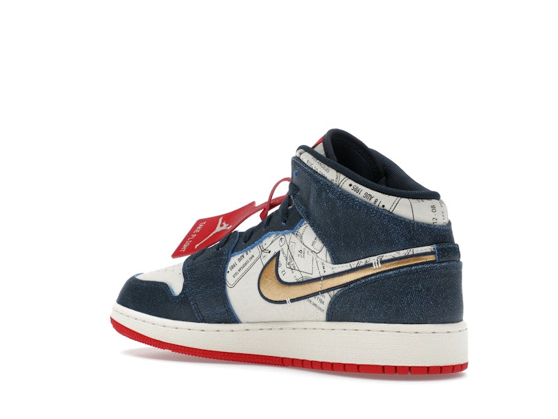 Jordan 1 Mid SE Take Flight Gold Swoosh (GS)