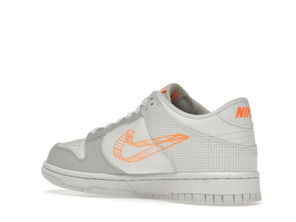 Nike Dunk Low SE 3D Swoosh Pure Platinum Total Orange (GS)