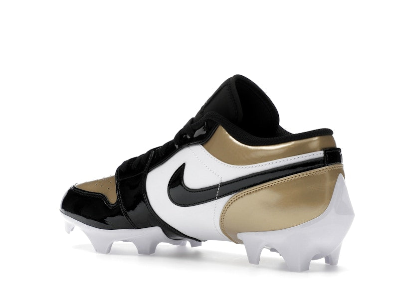 Jordan 1 Low TD Cleat Patent Gold Toe