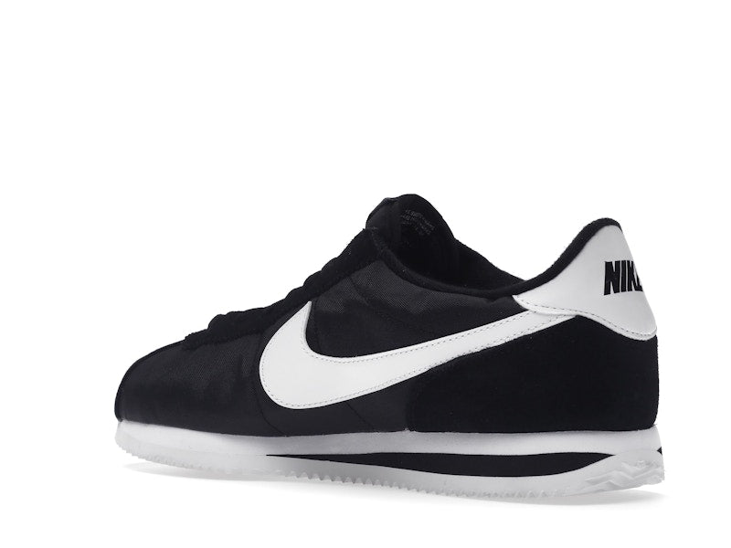 Nike Cortez Basic Nylon Black White-Metallic Silver