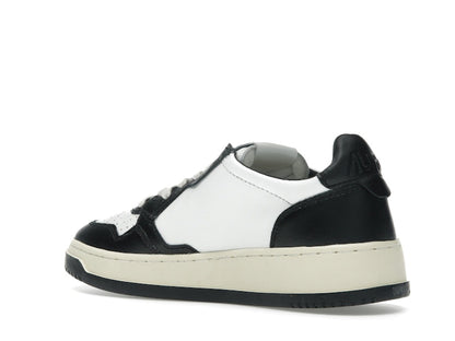 Autry Medalist Leather Low White Black (Women's)