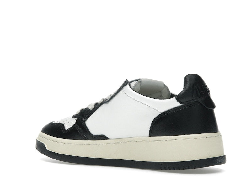 Autry Medalist Leather Low White Black (Women's)