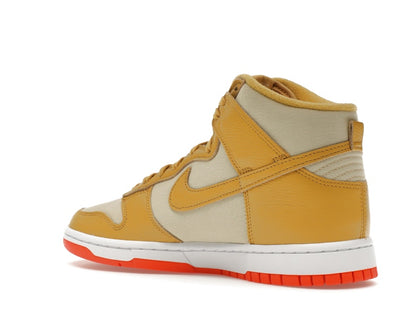 Nike Dunk High Wheat Gold Safety Orange