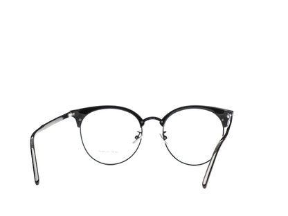 Saint Laurent Round-Frame Acetate Optical Frames Black Black Transparent (SL233F-30002729-001)
