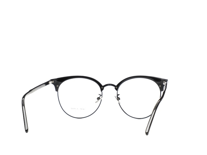 Saint Laurent Round-Frame Acetate Optical Frames Black Black Transparent (SL233F-30002729-001)