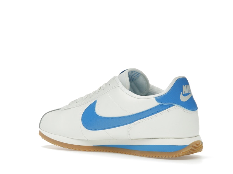 Nike Cortez Leather Sail Gum Yellow Light Photo Blue