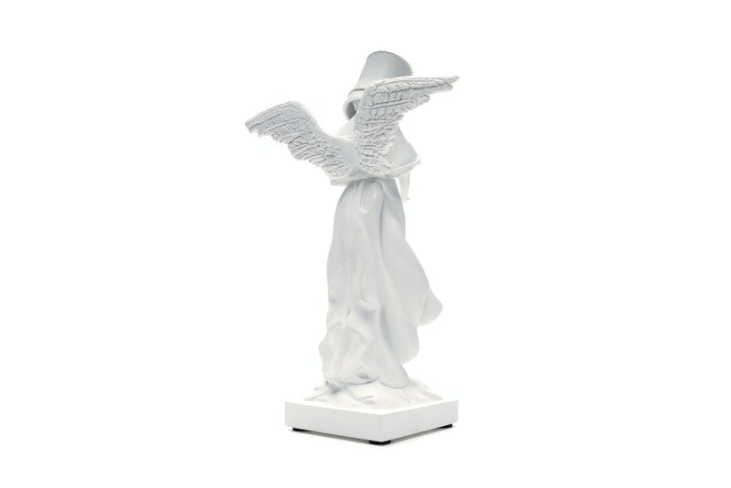 Banksy Bucket On Head Figure White