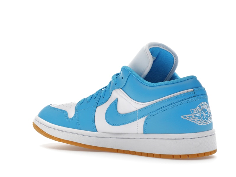 Jordan 1 Low White Gum Light Brown Dark Powder Blue (Women's)