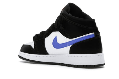Jordan 1 Mid Black Racer Blue White (GS)