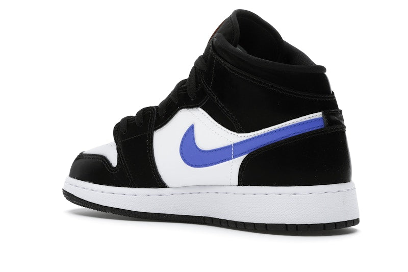 Jordan 1 Mid Black Racer Blue White (GS)