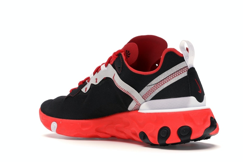 Nike React Element 55 Black White Red Orbit