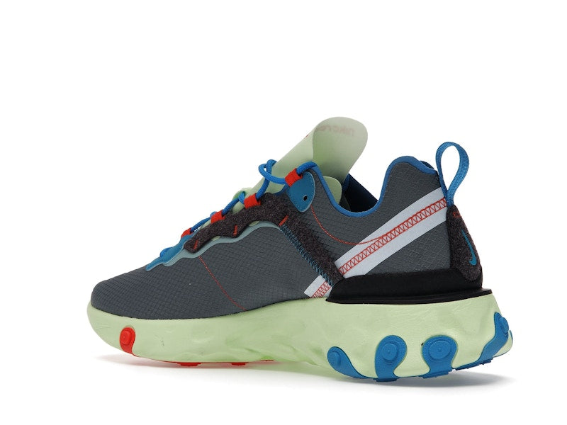Nike React Element 55 Volt Dark Grey Photo Blue