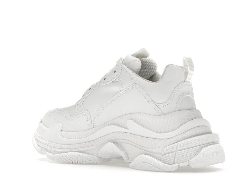 Balenciaga Triple S Synthetic Leather Triple White (Women's)