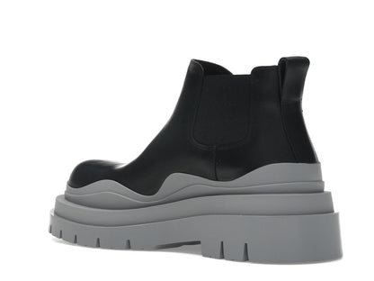 Bottega Veneta Tire Ankle Chelsea Boot Black Vapor