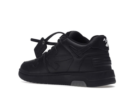 OFF-WHITE Out Of Office OOO "For Walking" Low Tops Black White
