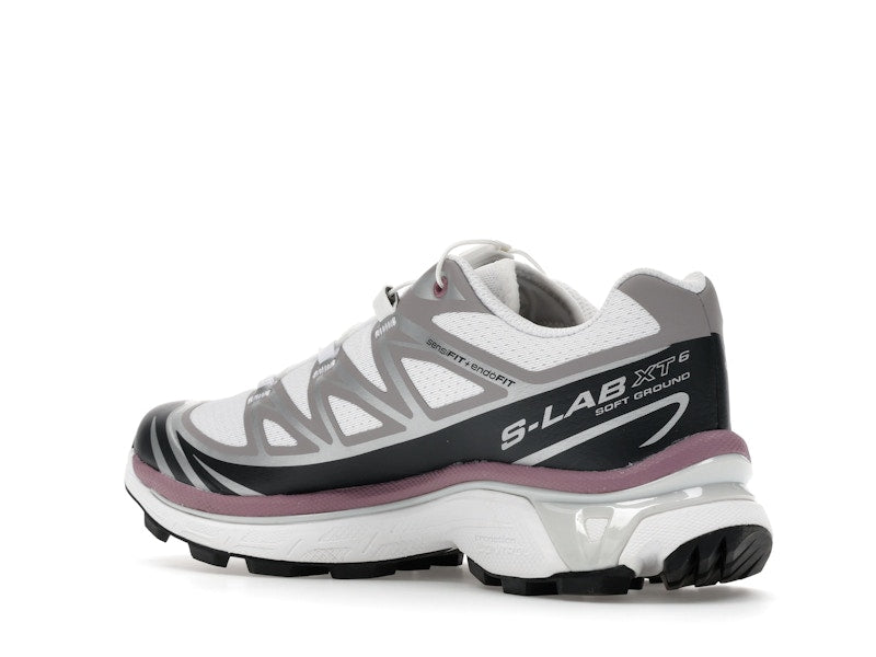 Salomon XT-6 White Black Dusky Orchid