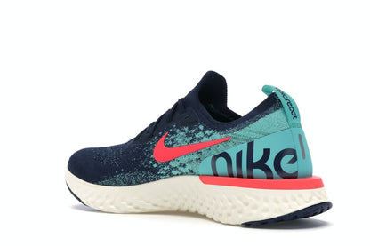 Nike Epic React Flyknit College Navy Hyper Jade