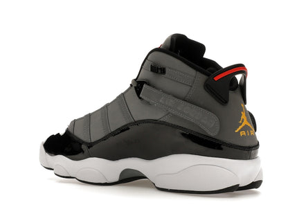 Jordan 6 Rings Smoke Grey Black Red Gold