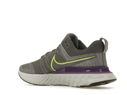 Nike React Infinity Run Flyknit 2 Grey Volt Wild Berry