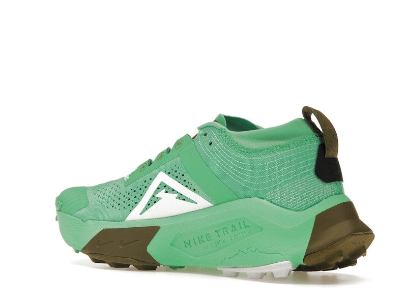 Nike ZoomX Zegama Trail Spring Green Olive Flak Black White