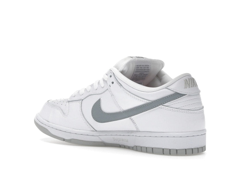 Nike SB Dunk Low Supreme 94 White Metallic Silver