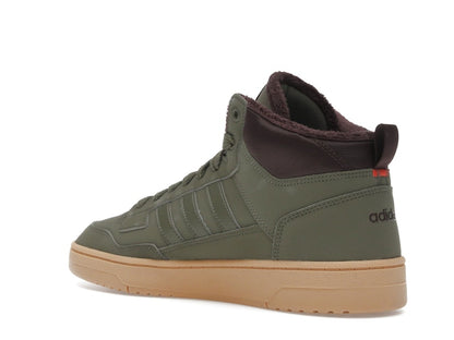 adidas Rapid Court Mid Winterized Olive Strata Shadow Brown Gum