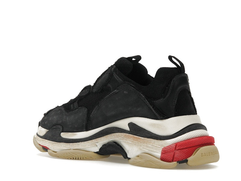 Balenciaga Triple S DIY Black Red White