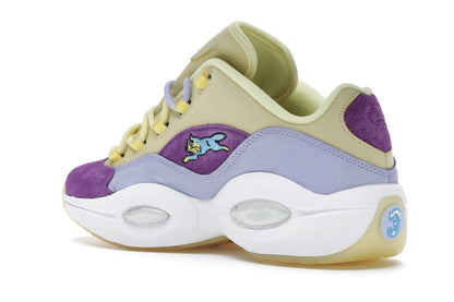 Reebok Question Low BBC Ice Cream Running Dog Yellow Purple