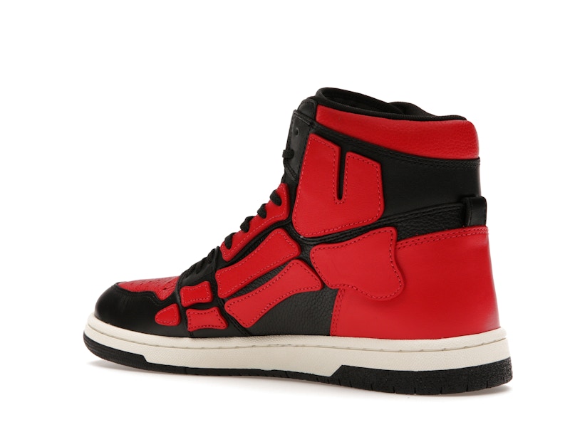 AMIRI Skel Top Hi Black Red White