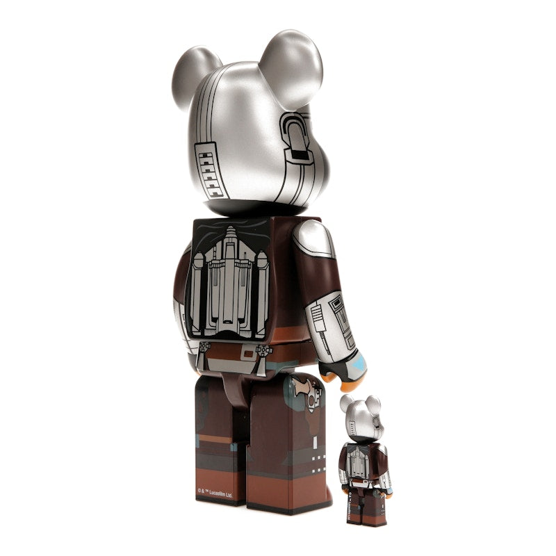 Bearbrick x Star Wars The Mandalorian Beskar Armor 100% & 400% Set