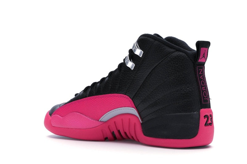Jordan 12 Retro Black Deadly Pink (GS)