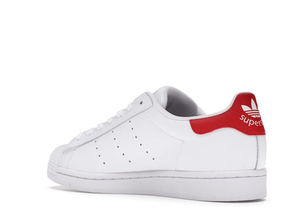 adidas Superstan White Scarlet