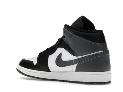 Jordan 1 Mid Black White Iron Grey