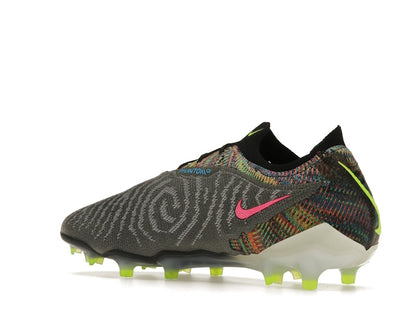 Nike Gripknit Phantom GX Elite Fusion FG Black White Blue Glow Volt