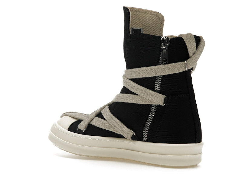 Rick Owens DRKSHDW Hexa High Black Pearl Milk Fat Lace