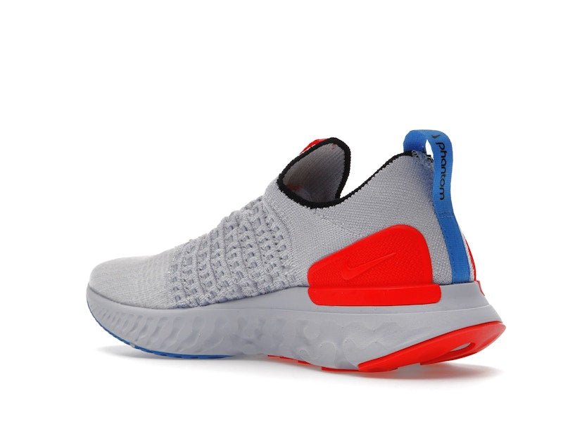 Nike React Phantom Run Flyknit 2 Football Grey Bright Crimson (Women's)